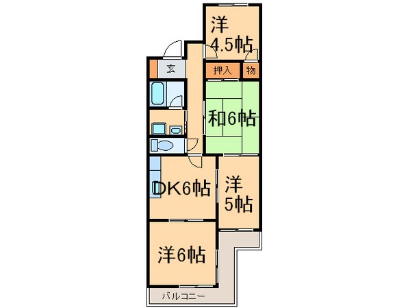 アスパイヤ千鳥が丘の物件間取画像